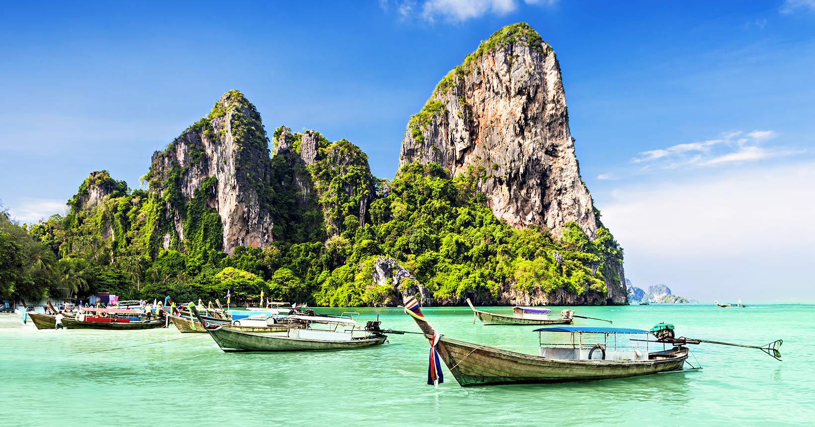 Mercado flotante en Tailandia